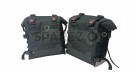 Fit For Royal Enfield Guerrilla 450 Black Canvas Pannier Bags With Mounting - SPAREZO